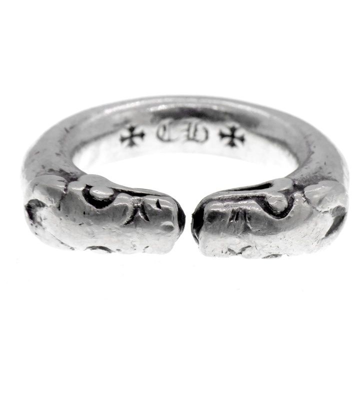 クロムハーツ CHROME HEARTS DOUBLE DOG RING ダブルドッグ シルバー リング 46194