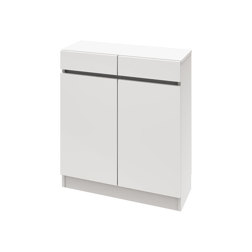 扉シリーズ セミオーダーカウンター下収納ぴったりくん キャビネット 幅80 cm×奥行25 cm SH- -W