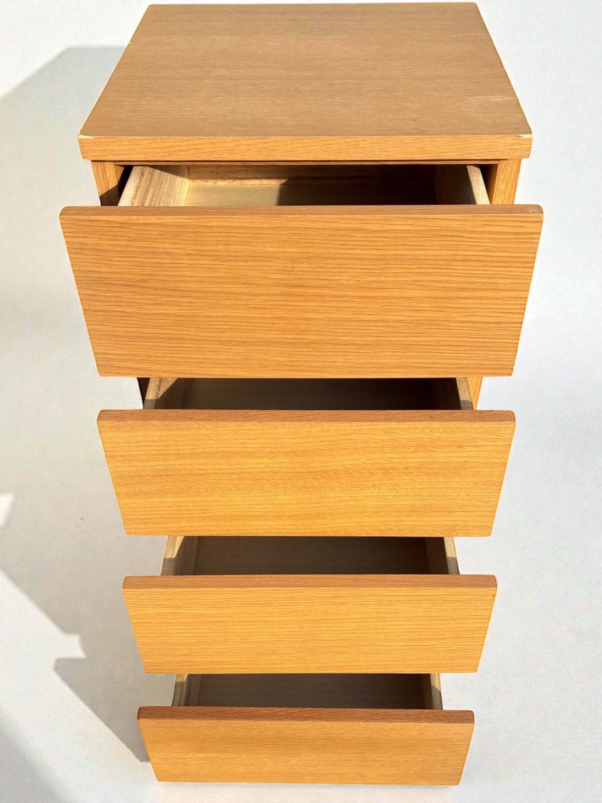 無印良品 廃盤 無印良品 MUJI チェスト オーク材 木製 4段 引き出し