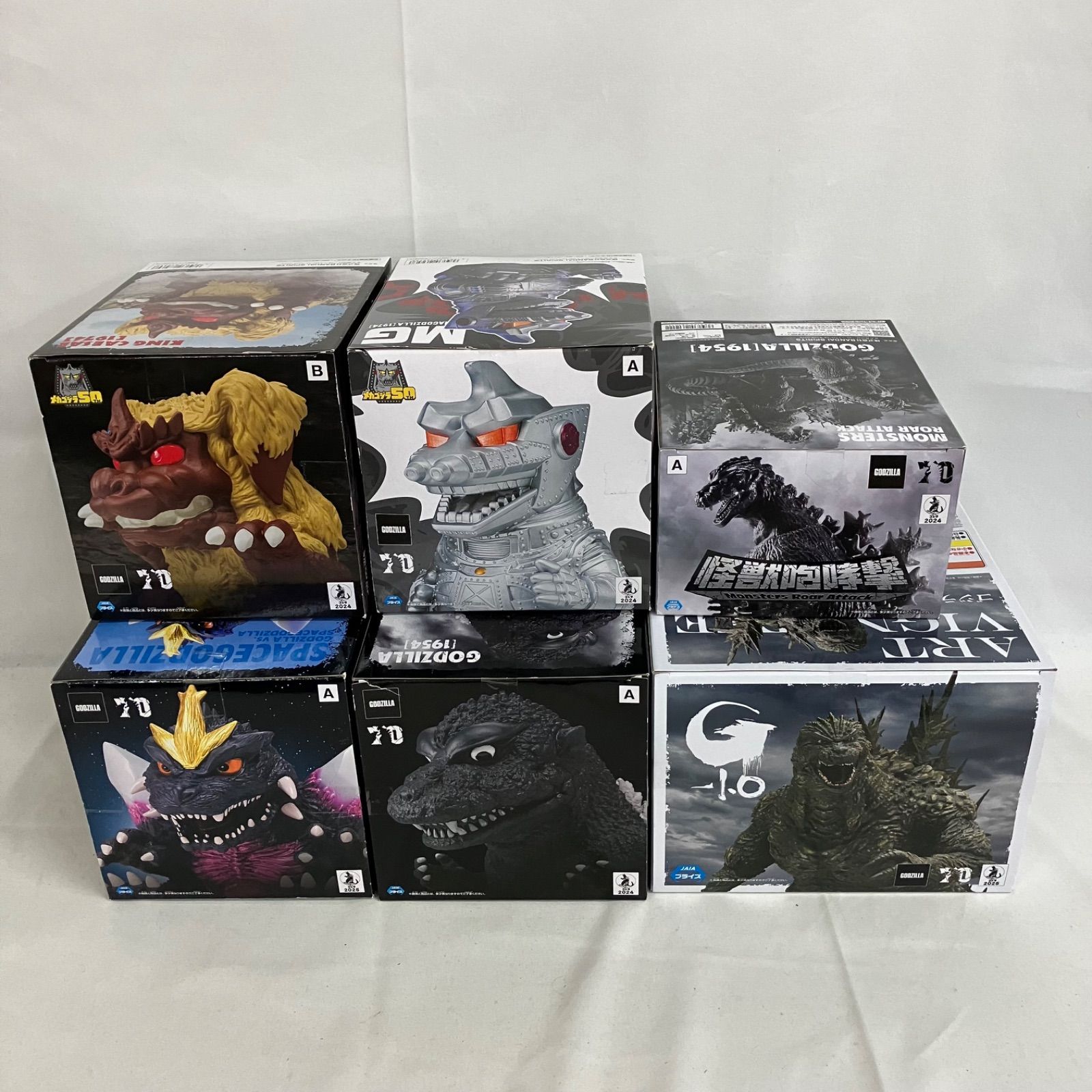 未開封 東宝怪獣シリーズ 鎮座獣 ゴジラ 他 フィギュア 6個セット