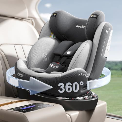 開封済・未使用品】heekin チャイルドシート 360度回転式 ISOFIX固定 