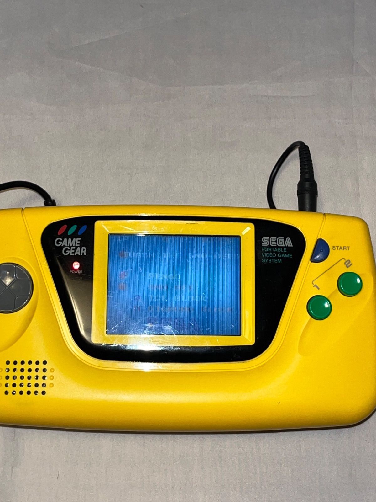 ゲームギア本体 イエロー パワーバッテリー 動作 ソフト ゲームギア ゲーム周辺機器 その他 