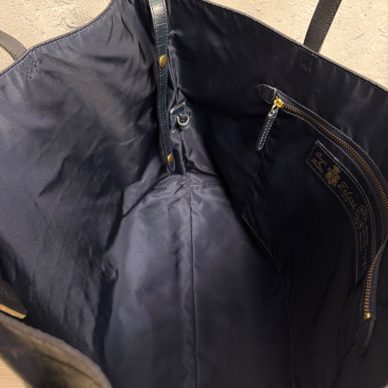 Felisi フェリージ 11-91 トートバッグ ダークネイビー 大容量 上質