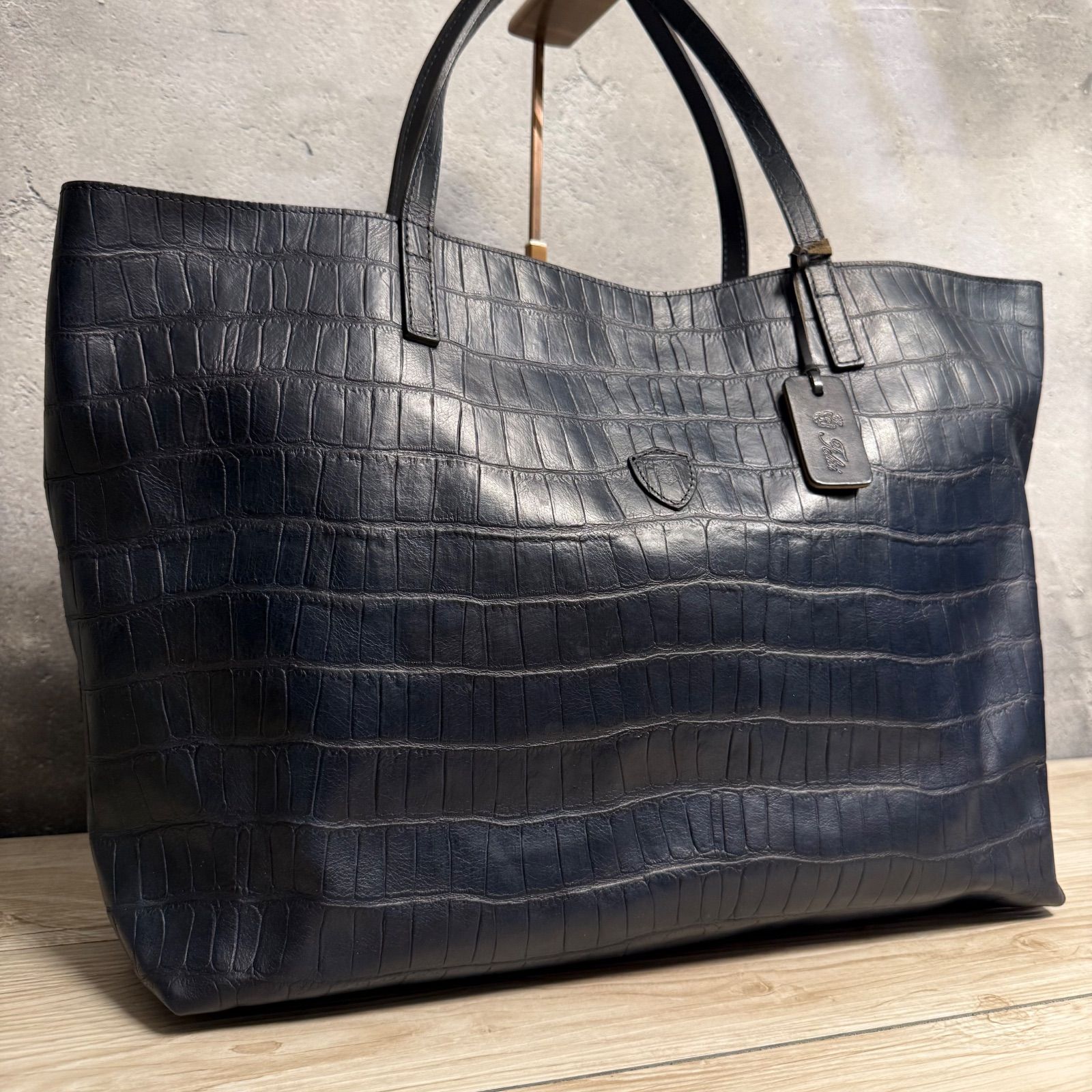 Felisi フェリージ 11-91 トートバッグ ダークネイビー 大容量 上質