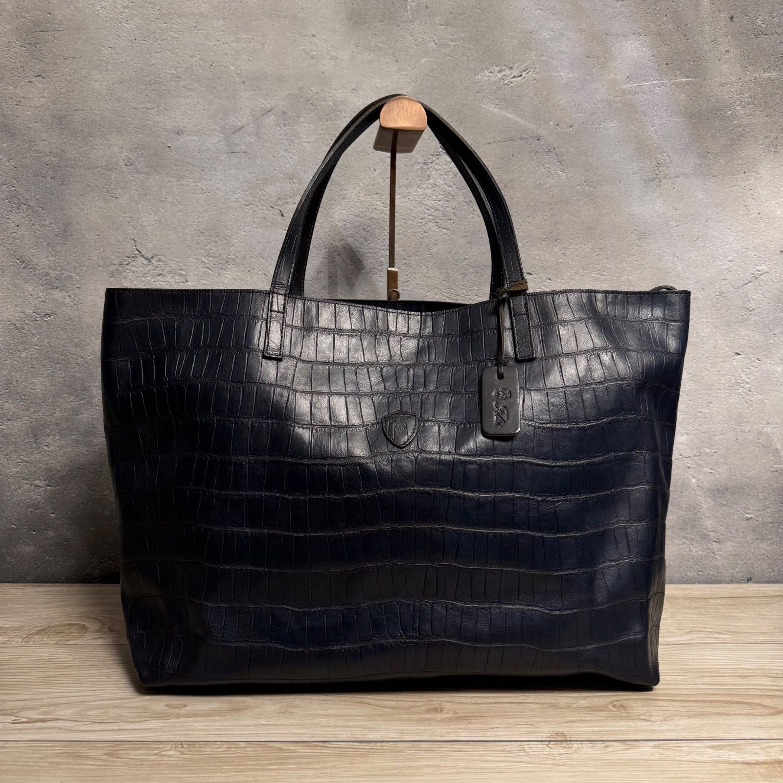 Felisi フェリージ 11-91 トートバッグ ダークネイビー 大容量 上質