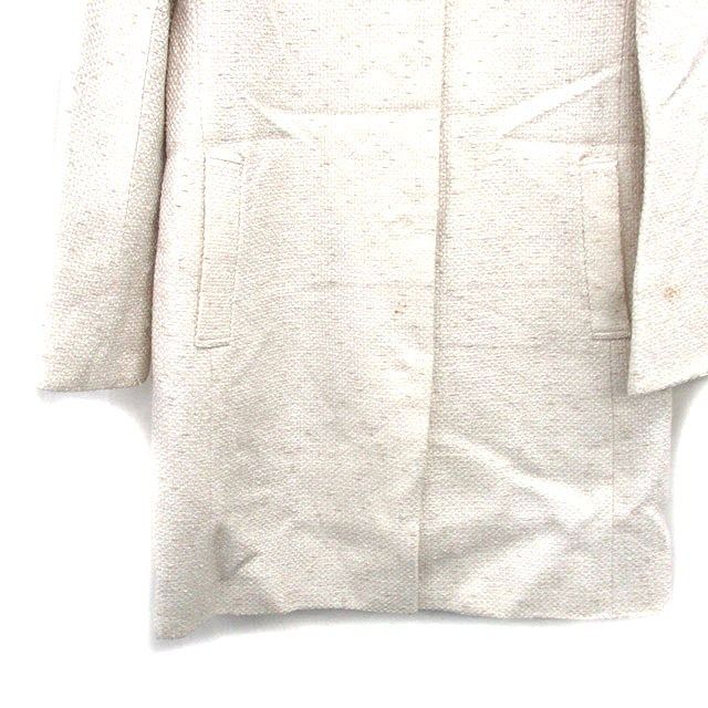 ジャスグリッティー JUSGLITTY ノーカラー コート ミドル丈 ツイード 1