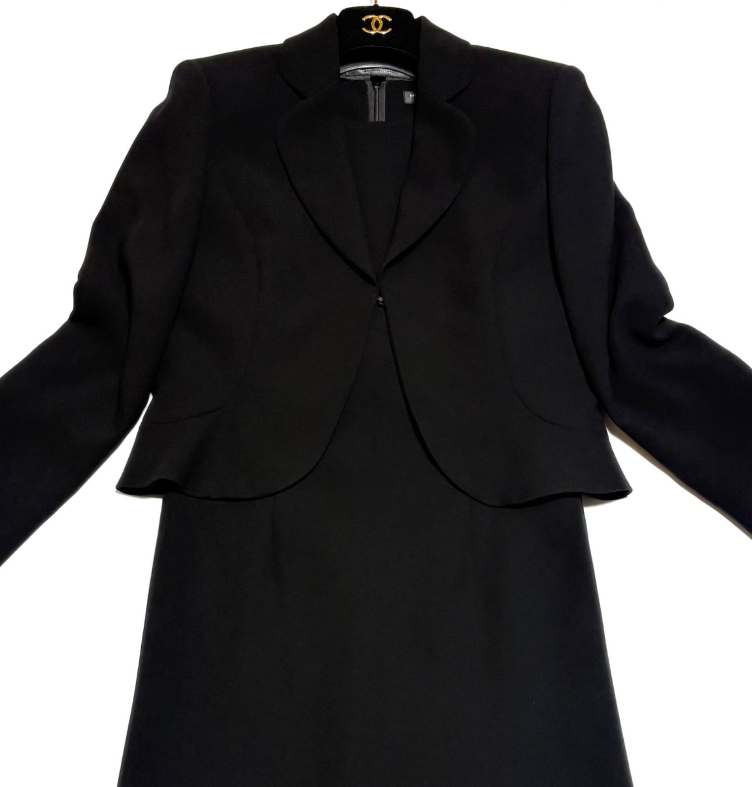 東京ソワール MICHIKO LONDON KOSHINO ブラックフォーマル セットアップ 9号 礼服 喪服 冠婚葬祭 黒 ブラック