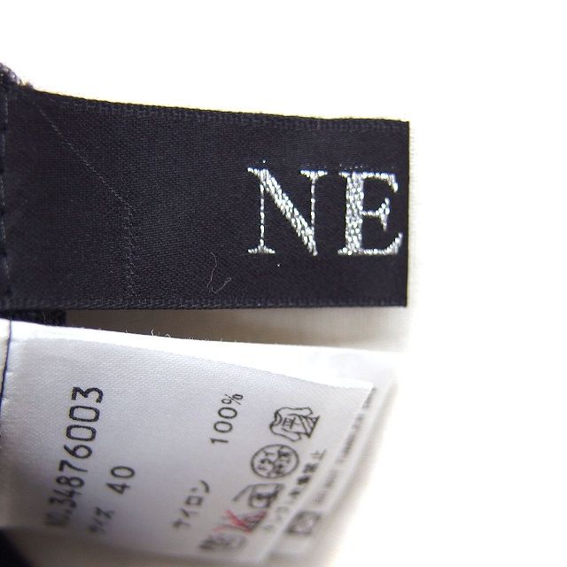 ヘンネ　ブラック ロゴプリント シアートップス セール】ヘンリーネックシアートップス（Tシャツ/カットソー）｜andme