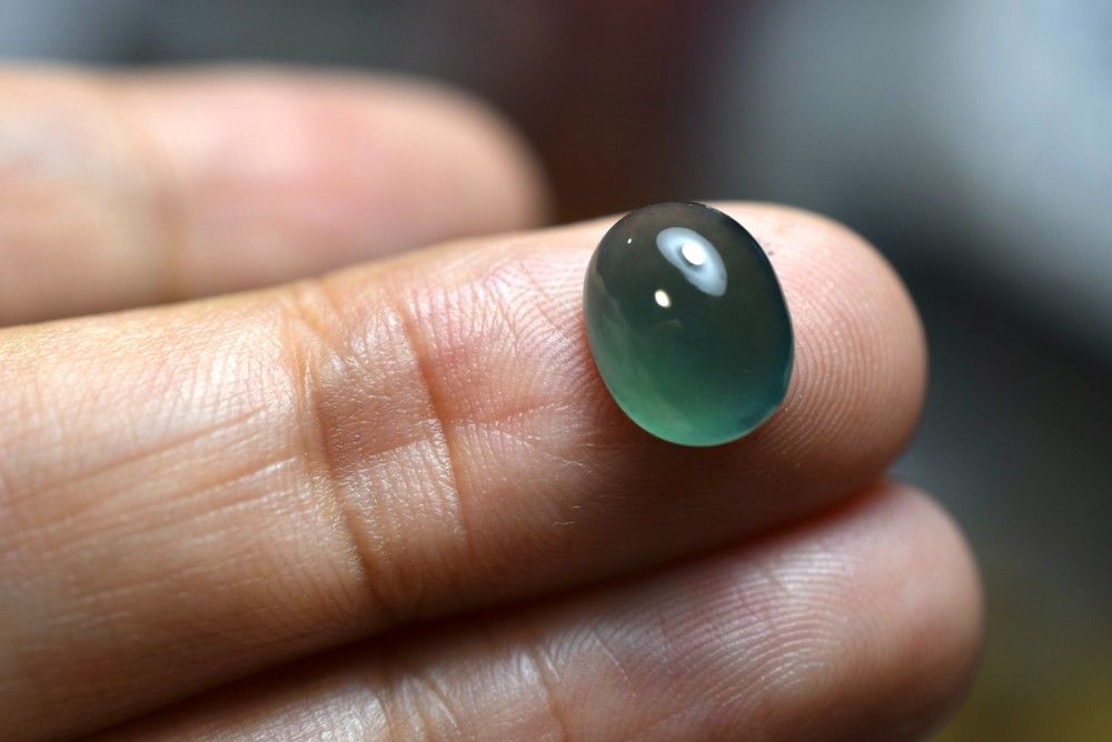 SR 12-75 上品 宝石質 氷種 森緑色 グアテマラ産 天然 A貨 本翡翠 ルース 硬玉 ジェダイト