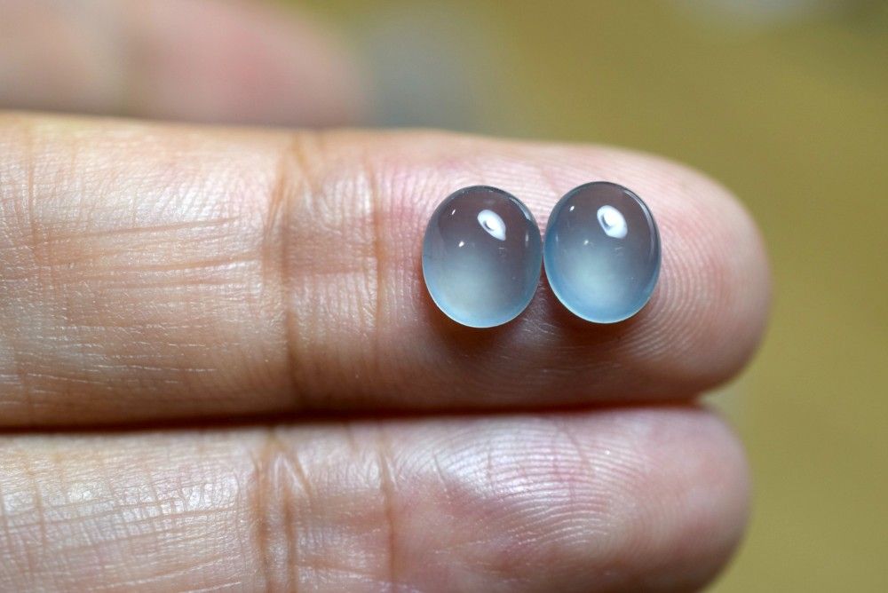 SR 12-74 宝石質 氷種 青色 グアテマラ産 天然 A貨 本翡翠 ルース 硬玉 ジェダイト