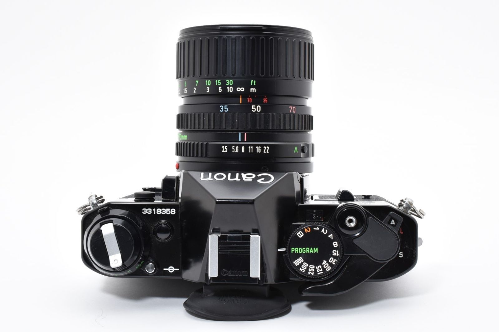 4599A キヤノン Canon AE-1 Program Black 35-70mm フィルムカメラ