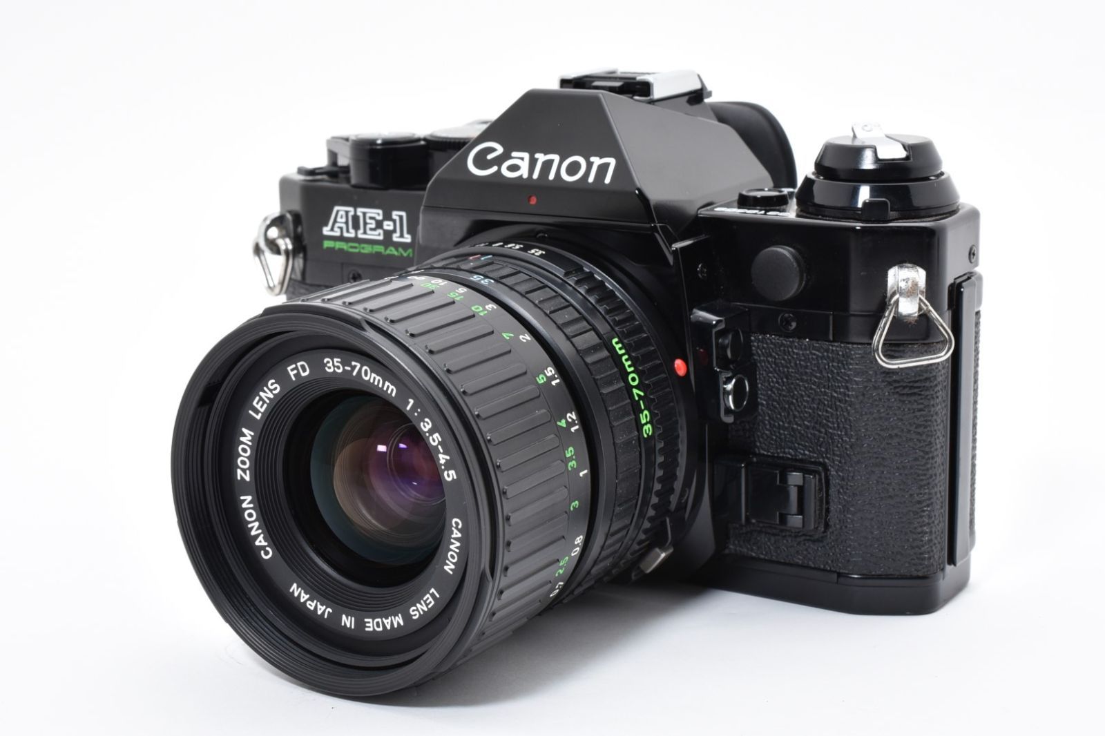 Canon AE-1 Program フィルムカメラ 35-70mmレンズ動作品 4599A キヤノン Canon AE-1 Program Black 35-70mm フィルムカメラ