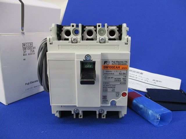 耐熱形オートブレーカ 3 P 75 A