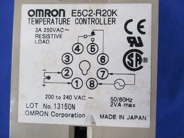 電子温度調節器 キズ 汚れ有 E 5 C 2-R 20 K
