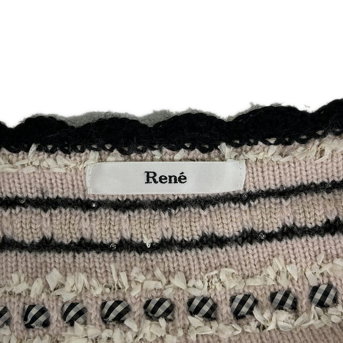 Rene(ルネ) ジャケット サイズ38 M レディース - ライトピンク×黒