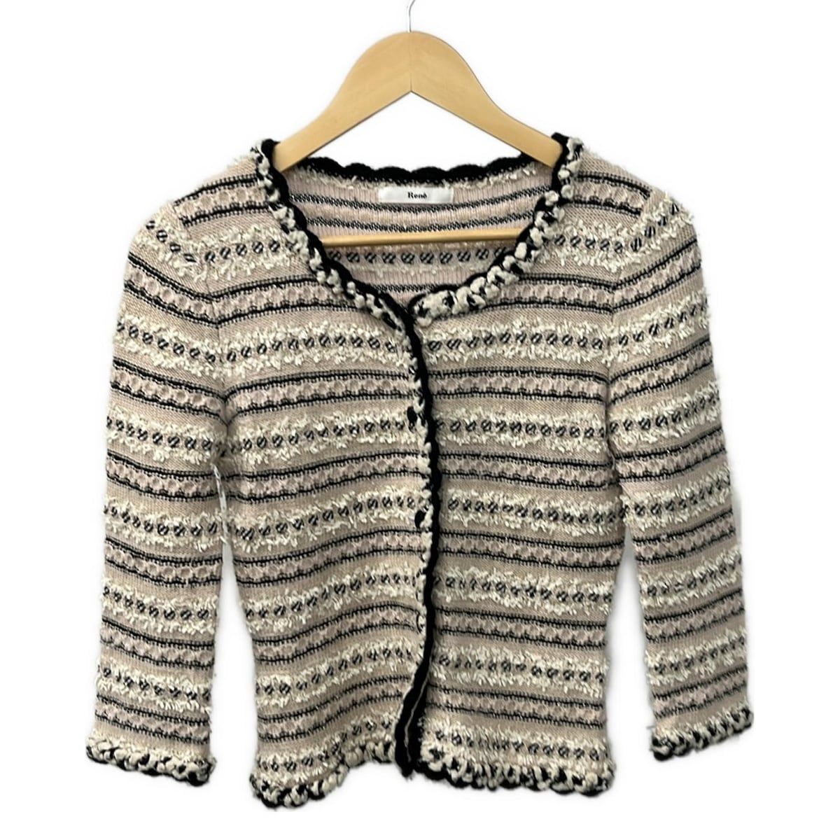 ルネ　ジャケット　38 Rene(ルネ) ジャケット サイズ38 M レディース - ライトピンク×黒