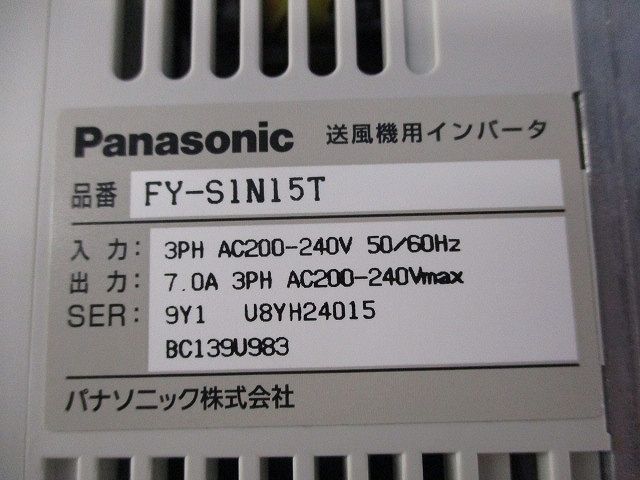 送風機用インバーター FY-S 1 N 15 T