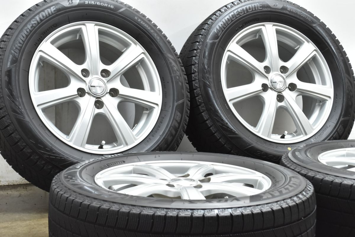 バリ溝】PRD 16in 6.5J +53 PCD114.3 ブリヂストン ブリザック VRX3