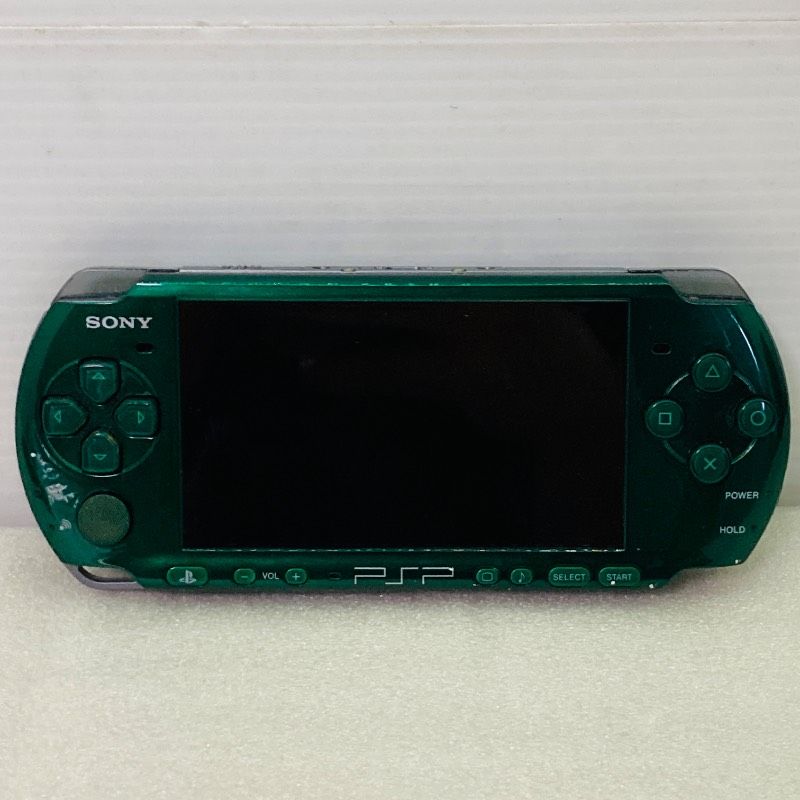 バッテリー付 PSP本体 スピリティッド グリーン PSP-3000 メモリーカード付 ポーチ付 イヤホン付 ACアダプター付 BK 3
