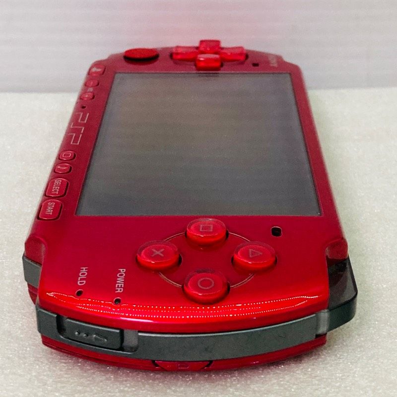 動作確認済み】【新品バッテリー付】PSP本体 [ラディアント・レッド