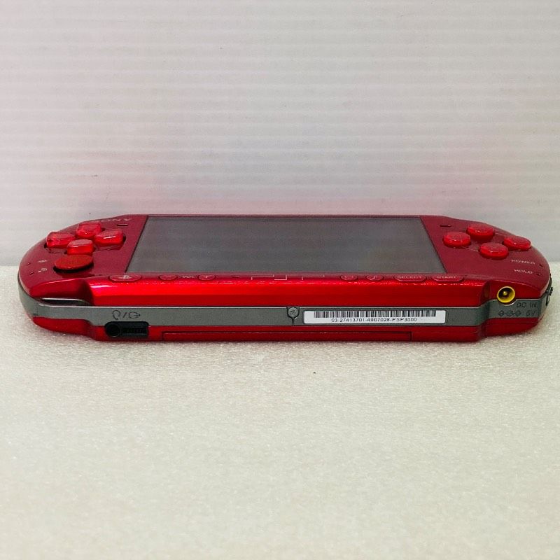  バッテリー付 PSP本体 ラディアント レッド PSP 3000 メモリーカード付 ポーチ付 イヤホン付 ACアダプター付 BK 3 4 本体(PSP) プレイステーションポータブル(PSP)