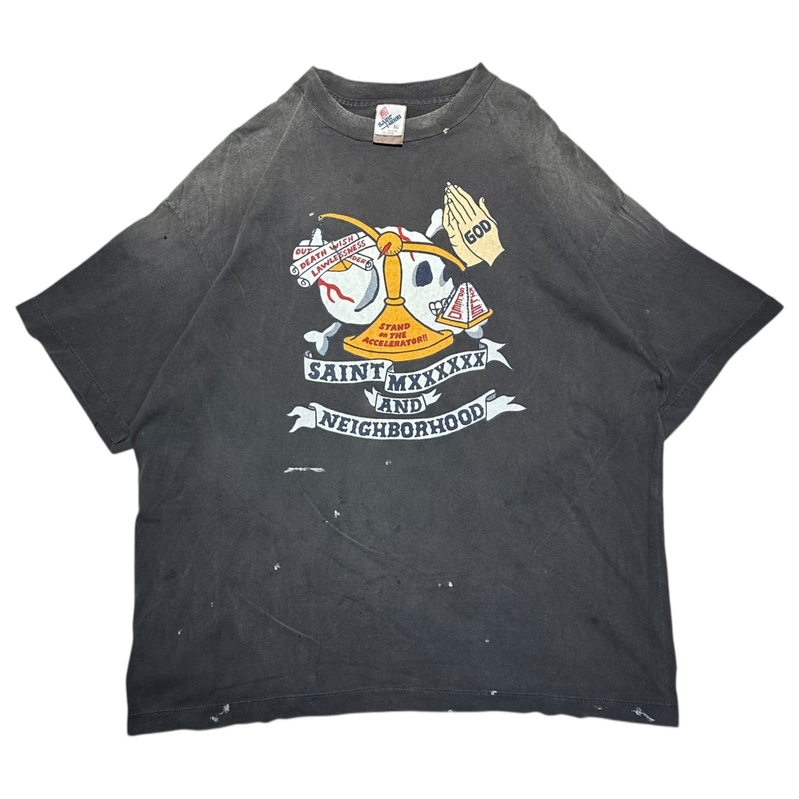 SAINT MICHAEL × NEIGHBORHOOD 25SS Tシャツ SAINT Mxxxxxx（セントマイケル） 新品 セント マイケル SAINT MICHAEL