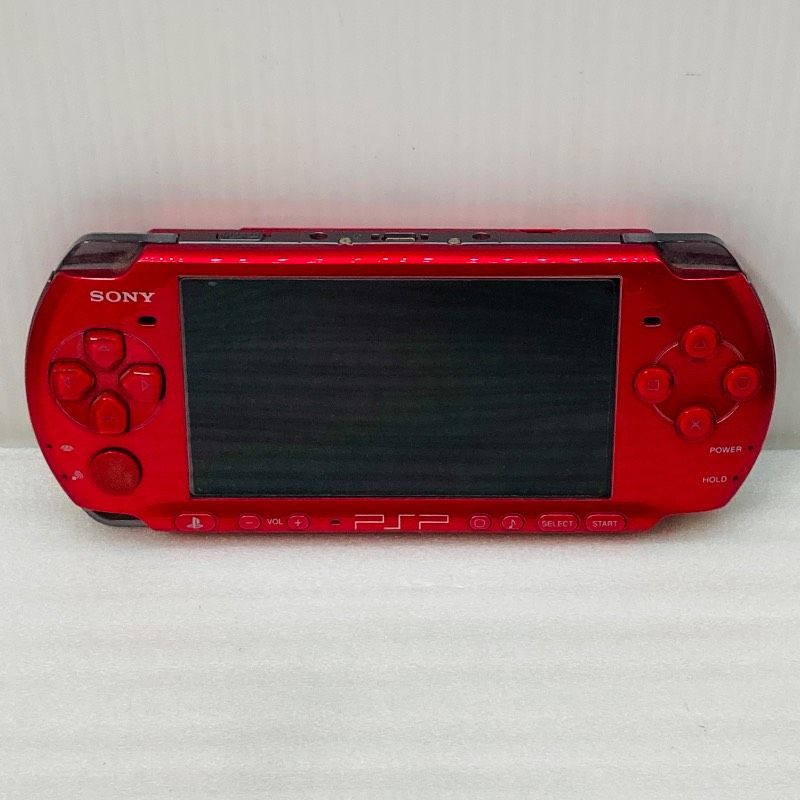 動作確認済み】【新品バッテリー付】PSP本体 [ラディアント・レッド