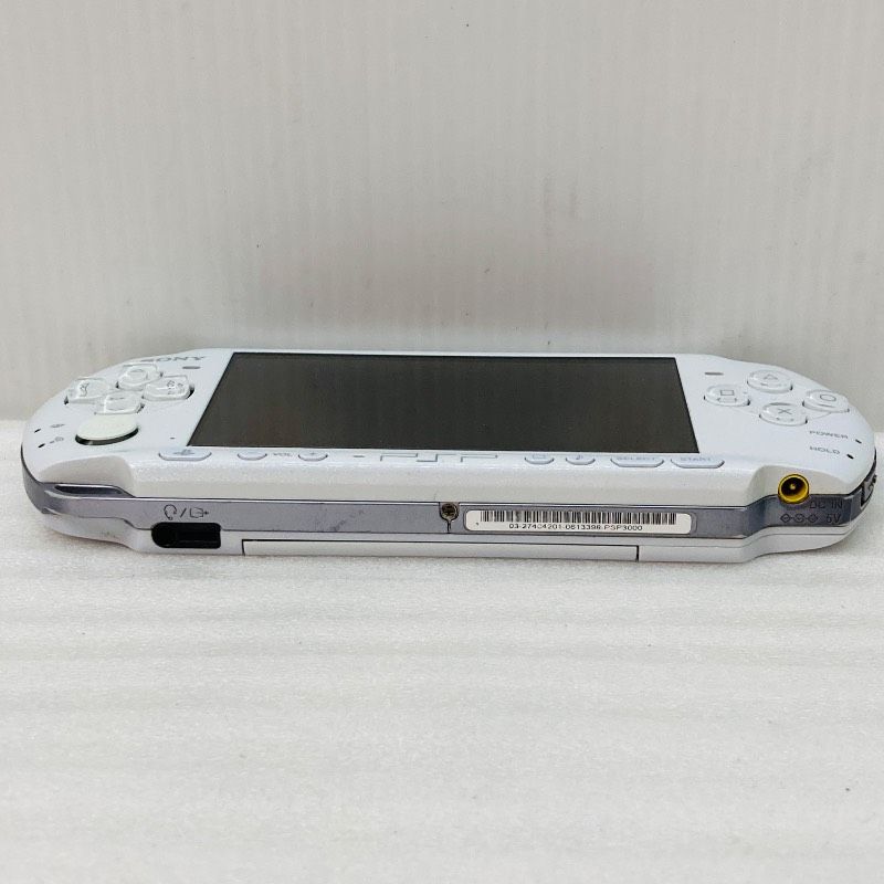  バッテリー付 PSP本体 パール ホワイト PSP 3000 メモリーカード付 ポーチ付 ACアダプター付 BK 9 本体(PSP) プレイステーションポータブル(PSP)