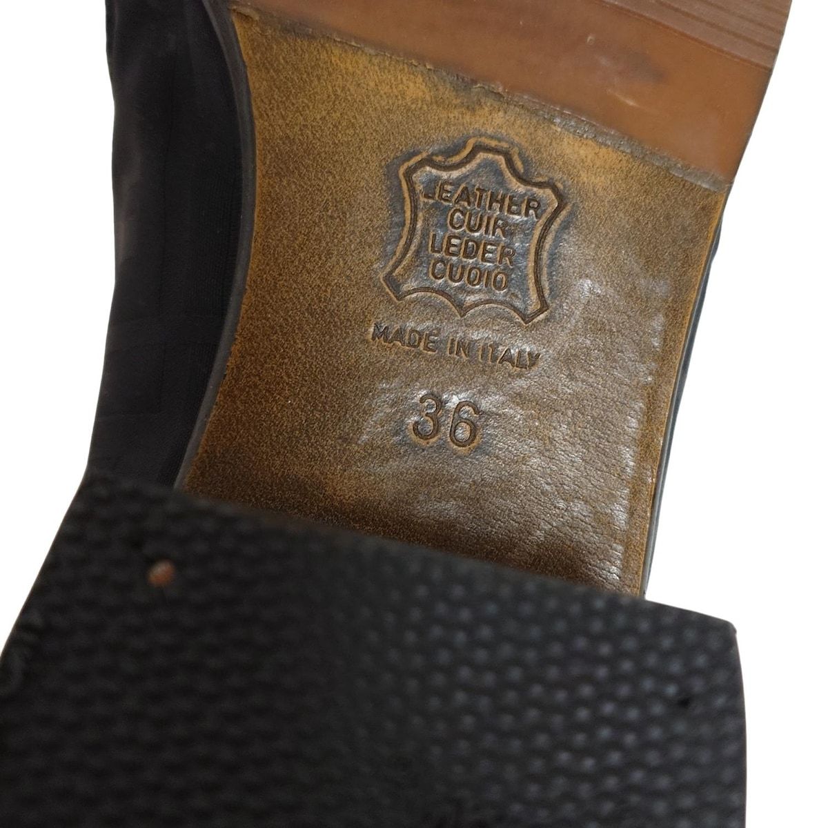 FENDI(フェンディ) ローファー 36 レディース - 黒 ズッカ柄 - メルカリ