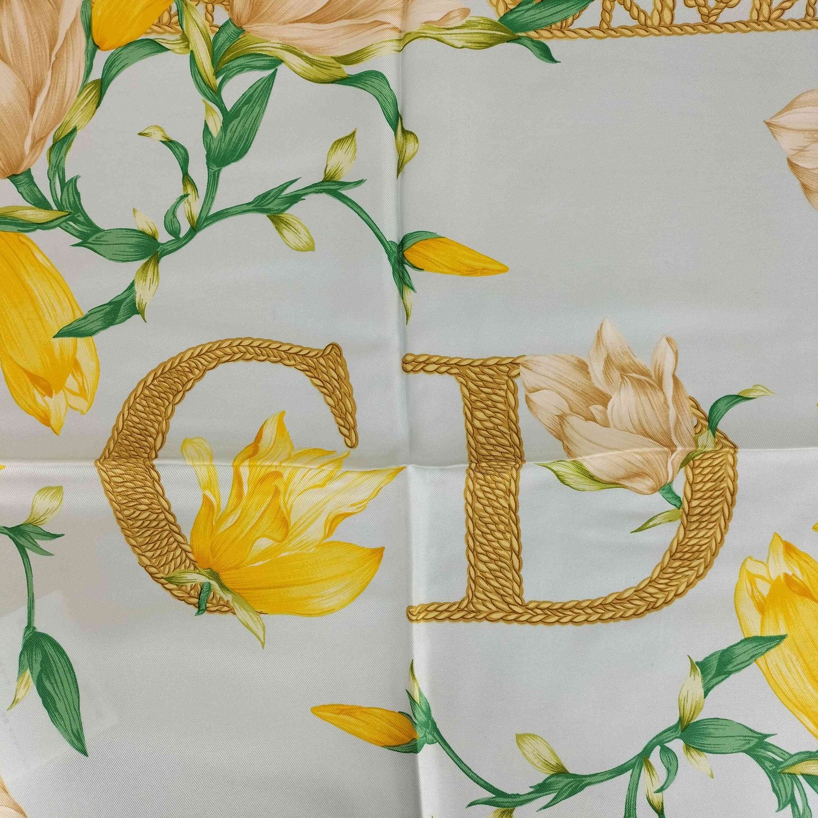 クリスチャンディオール Christian Dior 花柄 大判スカーフ レディース