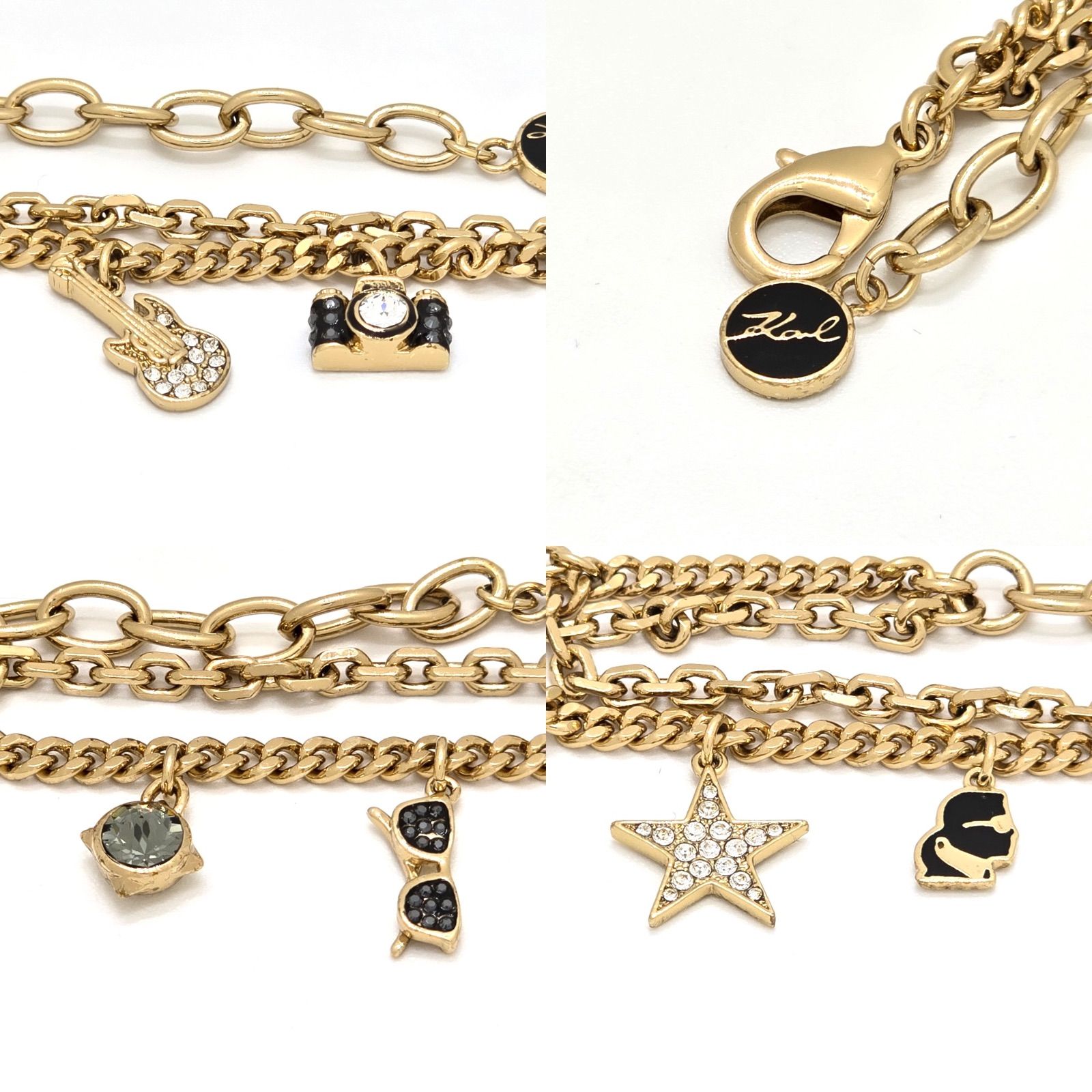 KARL LAGERFELD カール ラガーフェルド 6チャーム ブレスレット 全長