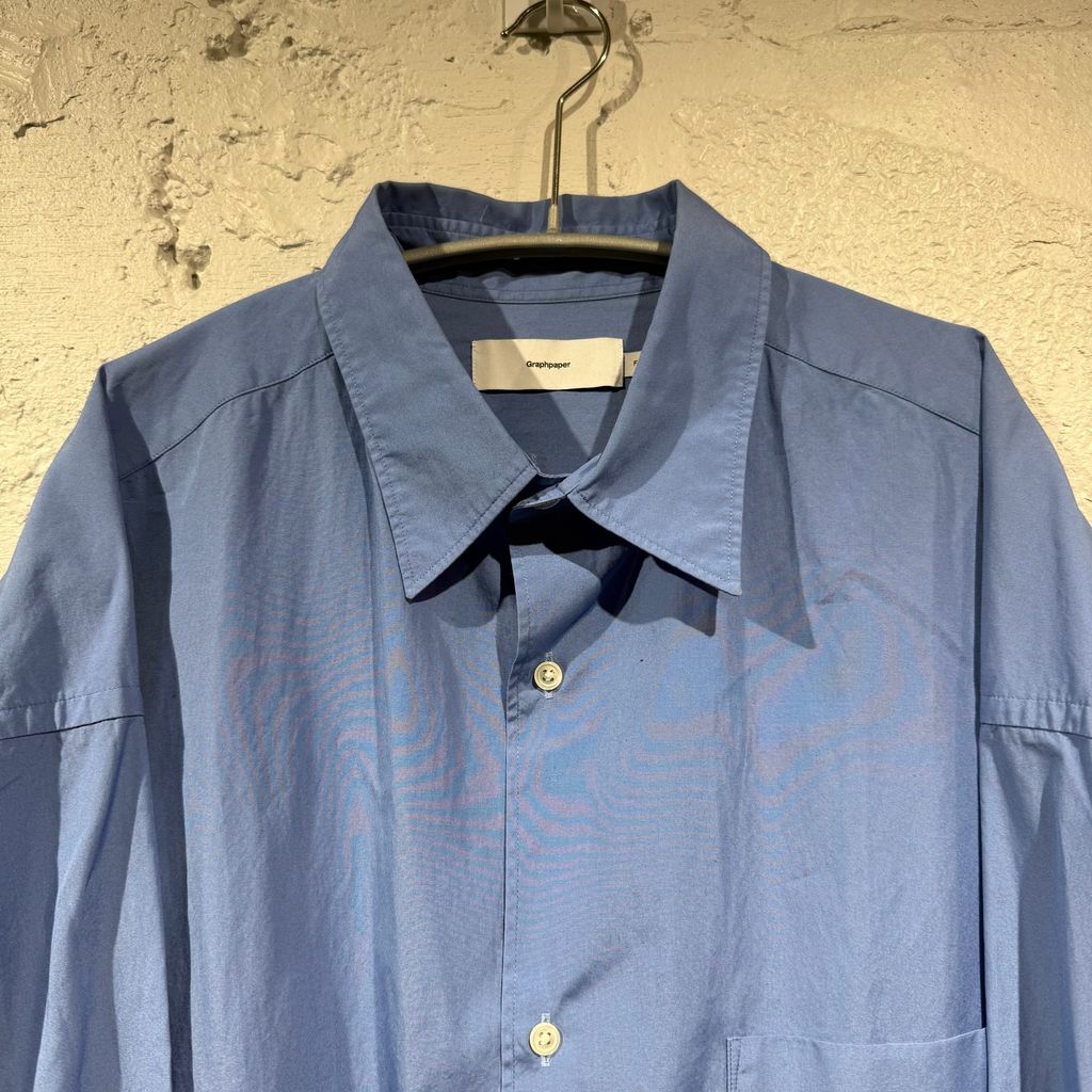 Graphpaper グラフペーパー 20AW Broad L/S Oversized Regular Collar