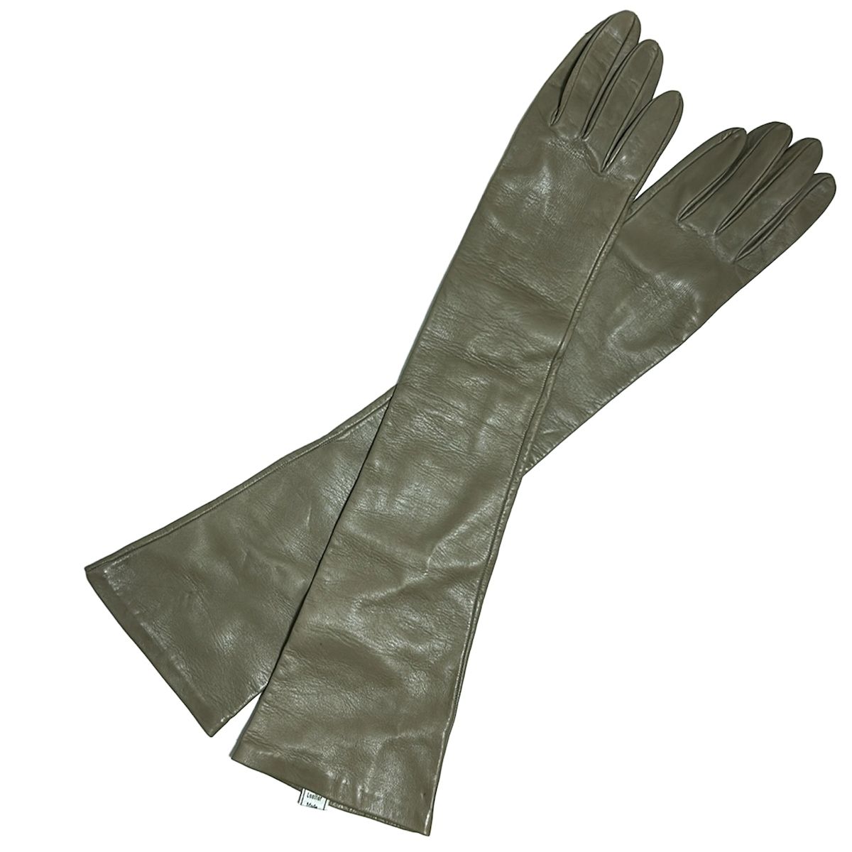 ALPO アルポ 手袋 レディース - グレーベージュ ロンググローブ レザー