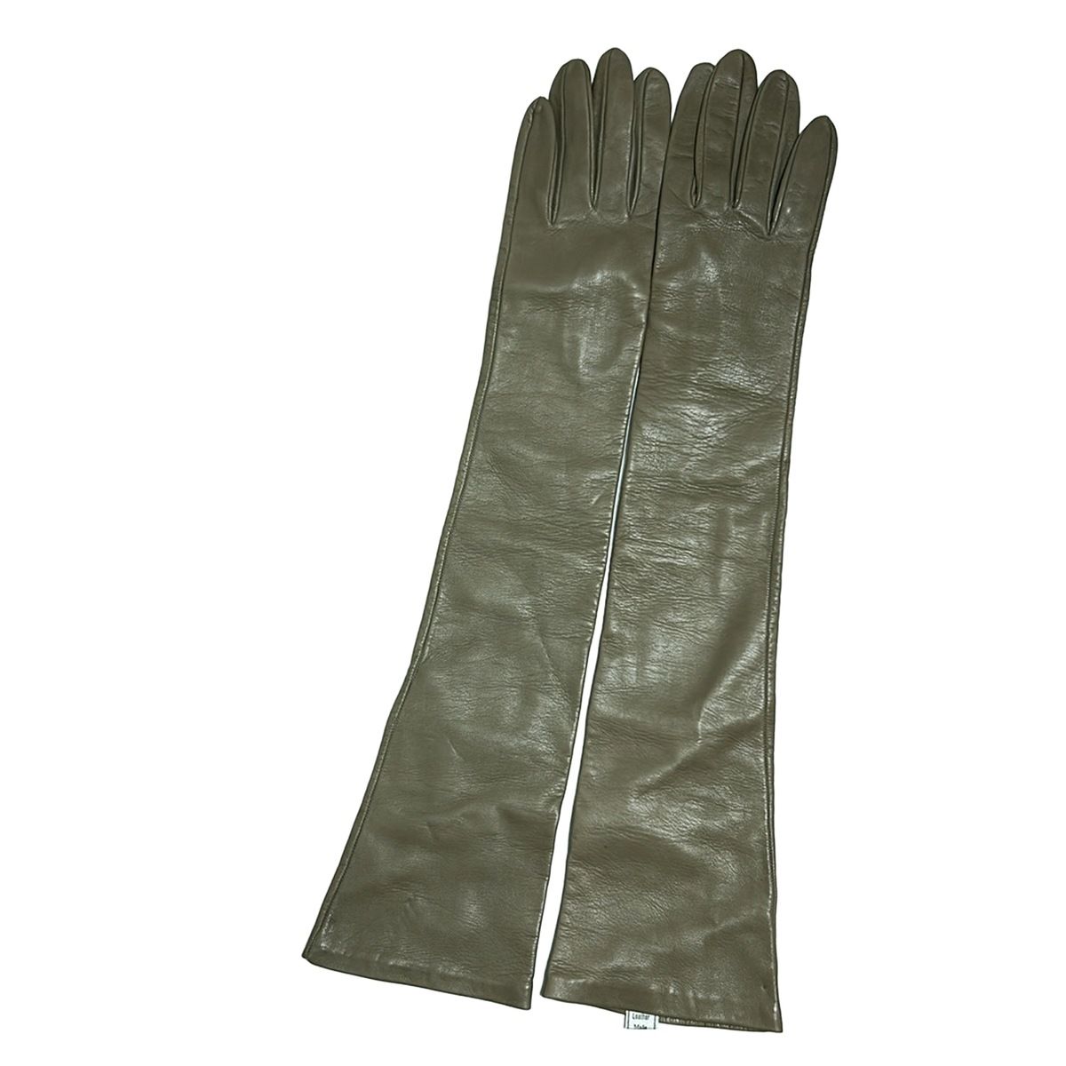 ALPO アルポ 手袋 レディース グレーベージュ ロンググローブ レザー