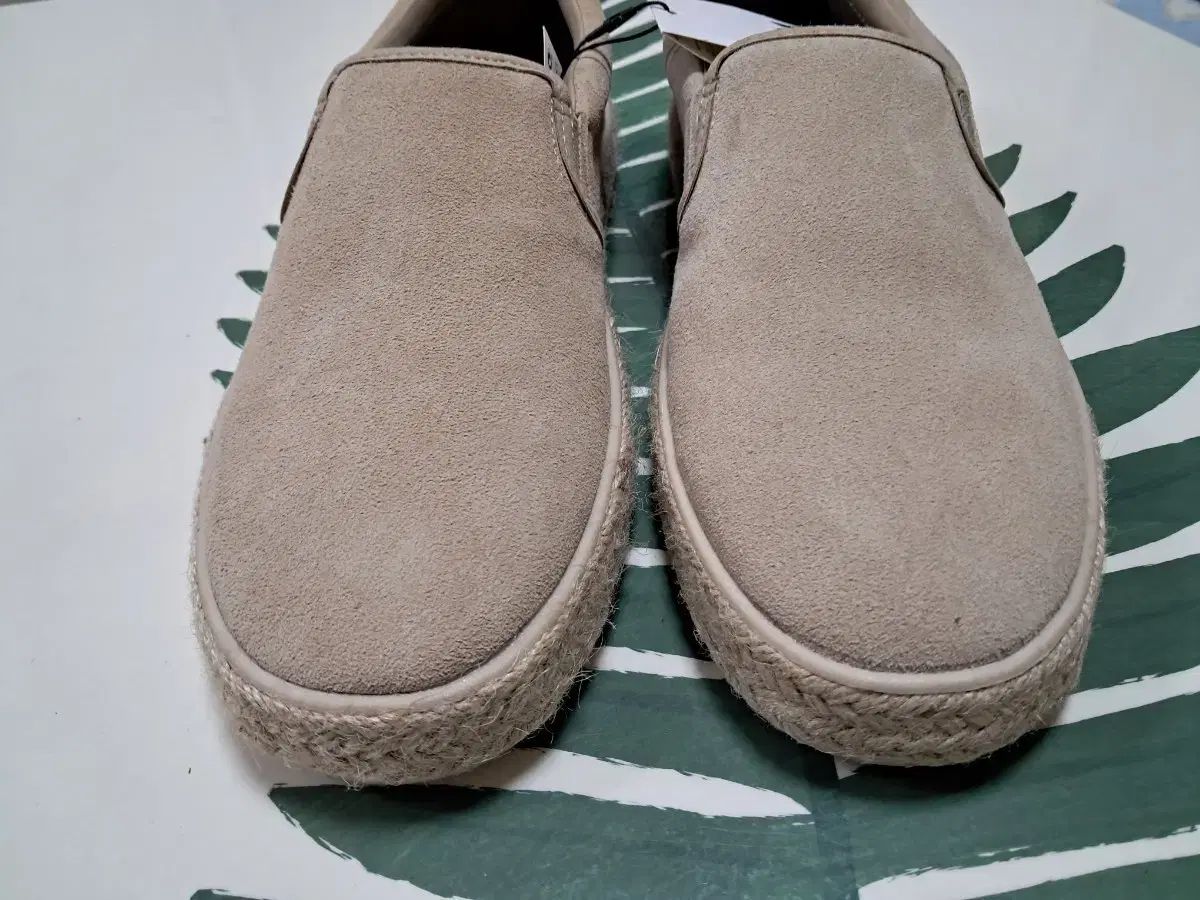 スウェード aespa エスパ エスパドリーユ スリッポン ベージュ
