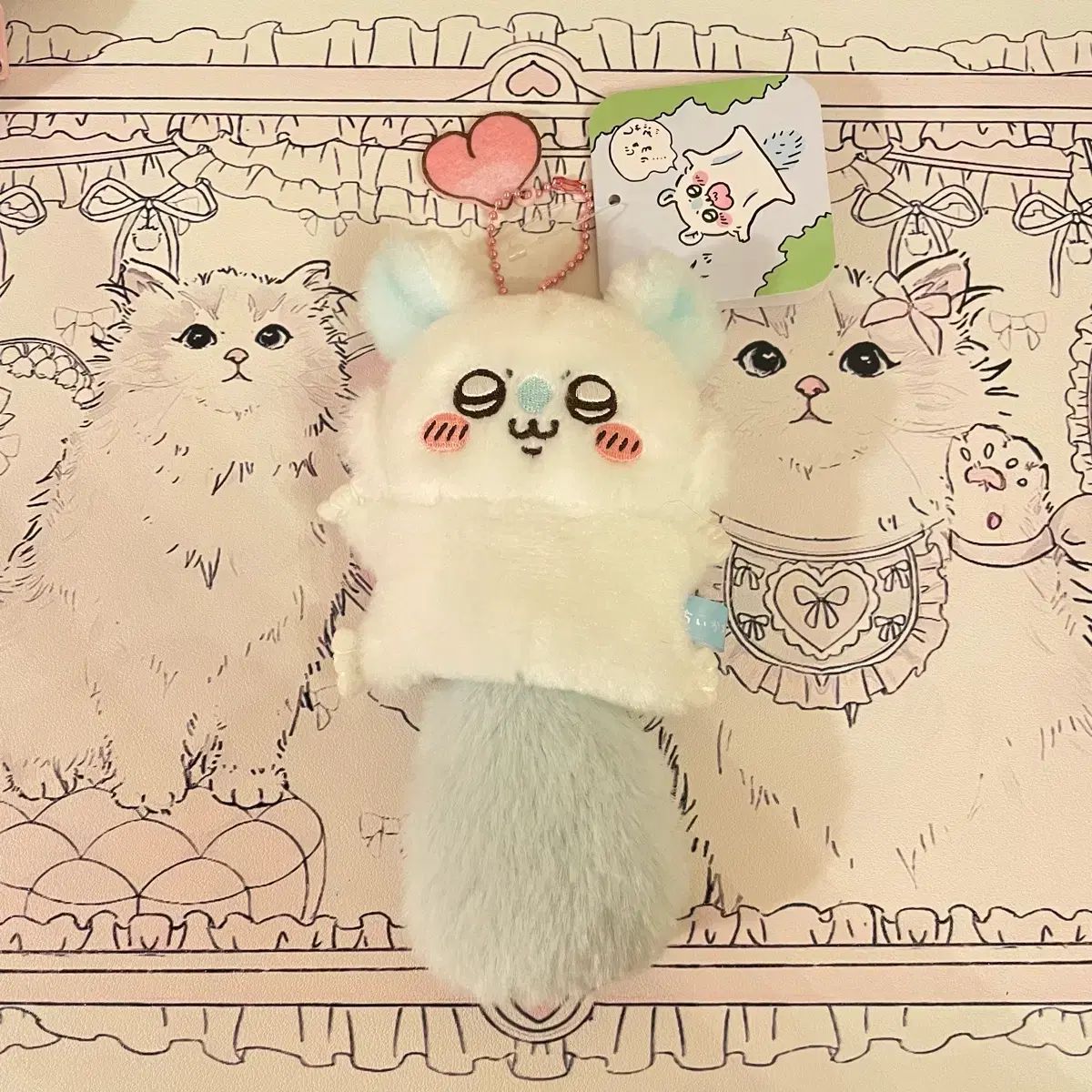 ちいかわ 飛ぶモモンガ マスコット ぬいぐるみ キーホルダー