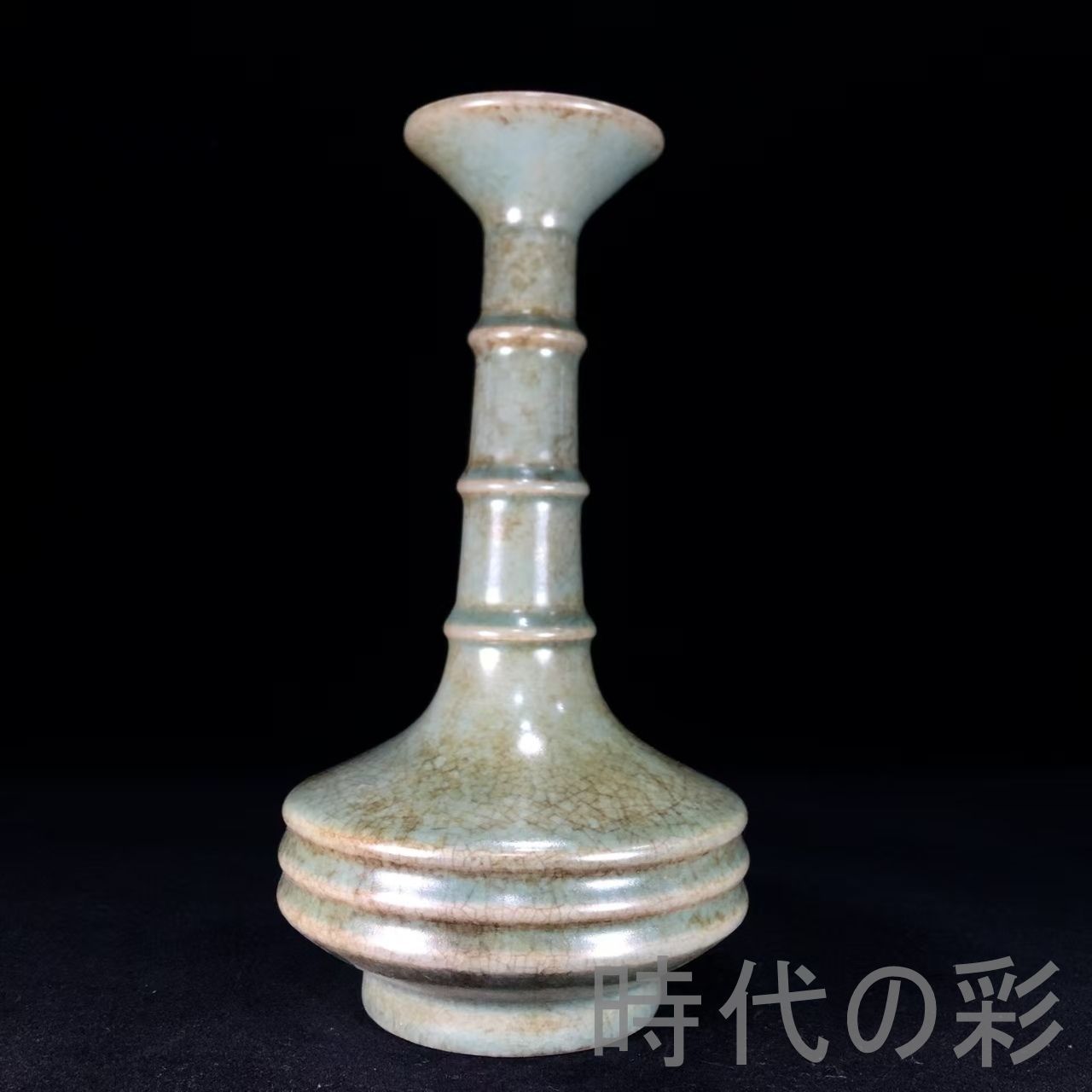 中国古美術『宋代 汝窯 節節高瓶』陶磁器 古美術 花瓶 飾瓶 賞物 文房 中国古美術『宋代 汝窯 節節高瓶』陶磁器 古美術 花瓶 飾瓶 賞物 文房
