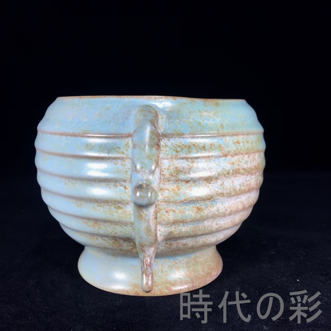 中国古美術『宋代汝窯 香炉』仏具 香道具 古陶磁 古美術 賞物 文房置物