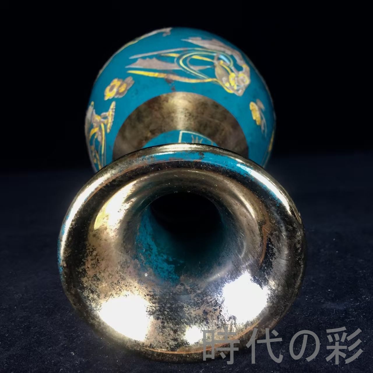 中国古美術『宋代 定窯 鍍金飛天玉壺春瓶』古陶磁 花瓶 飾瓶 賞物 文房