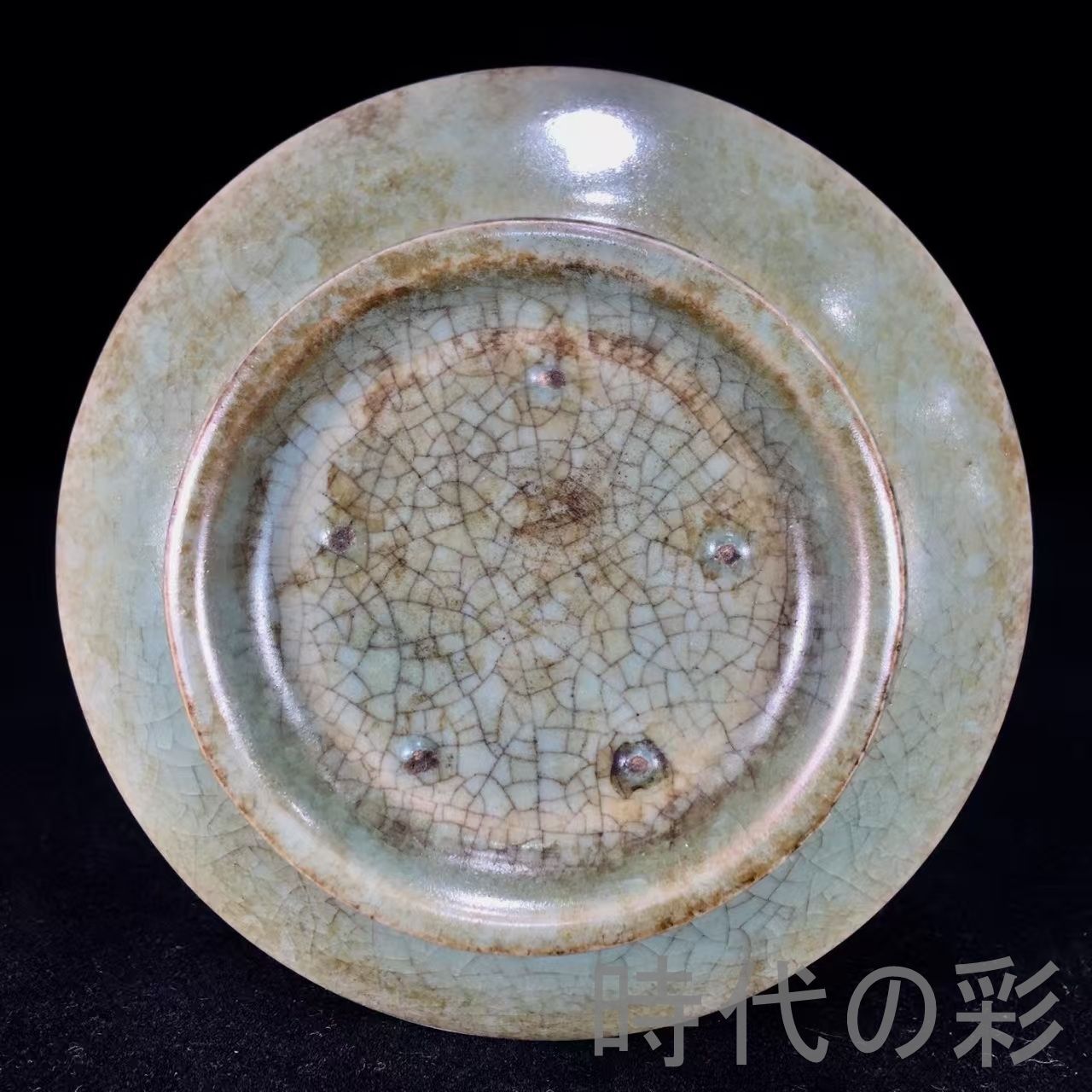 中国古美術『宋代 汝窯 節節高瓶』陶磁器 古美術 花瓶 飾瓶 賞物 文房