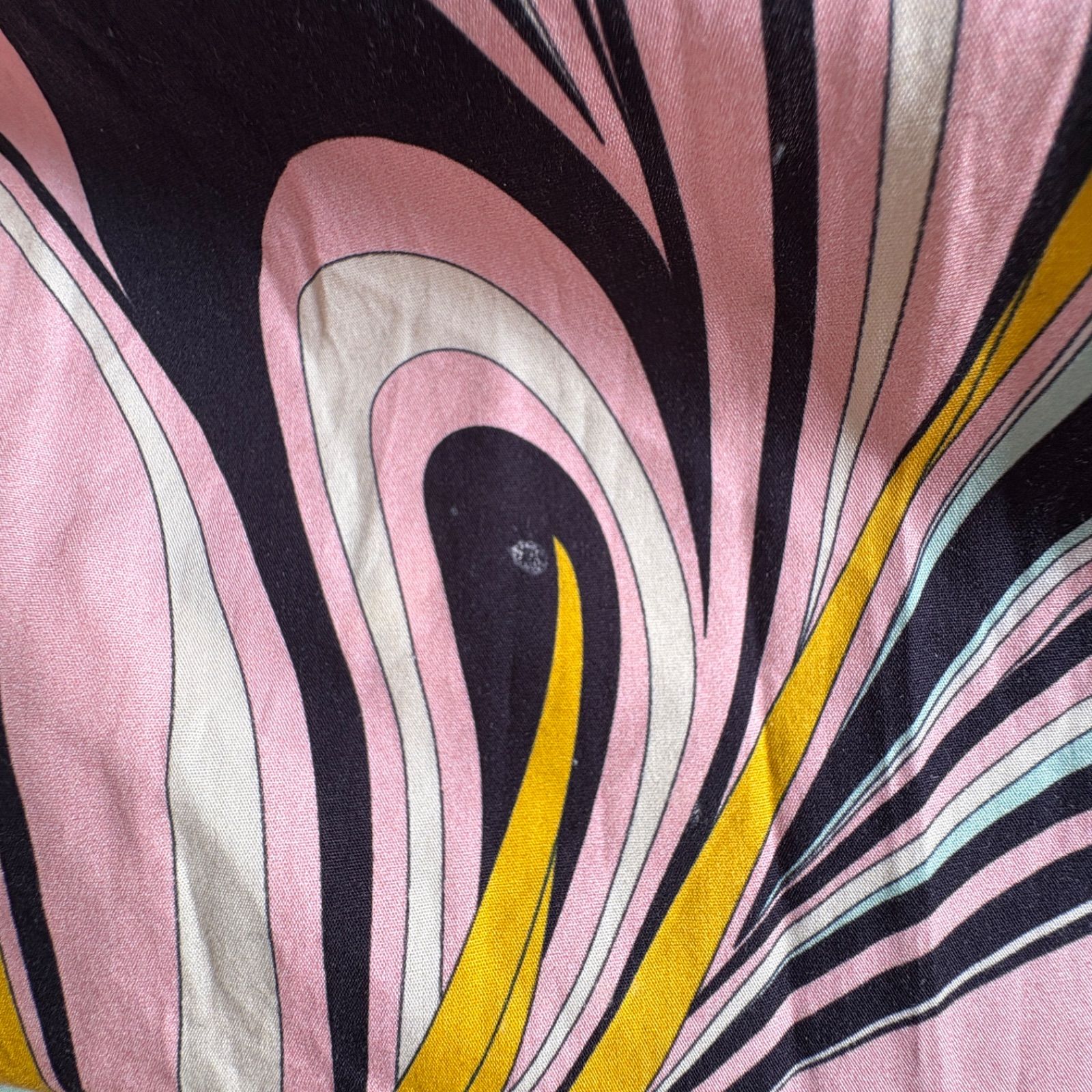 エミリオプッチ ロングスカート ゴム ピンク コットン マキシ丈 総柄