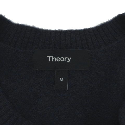 セオリー Theory CREW NECK SFW SOFTFELTED WOOL セーター ネイビー 紺 M