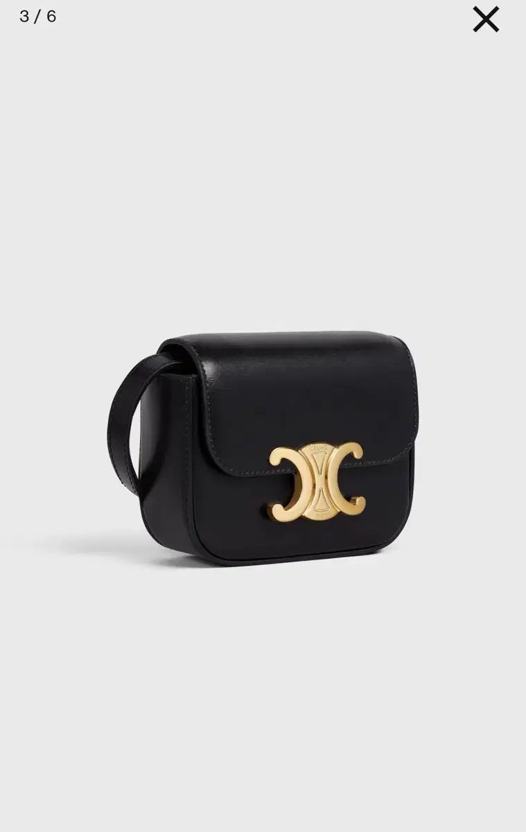 セリーヌ トリオンフ ミニ ブラック ショルダーバッグ