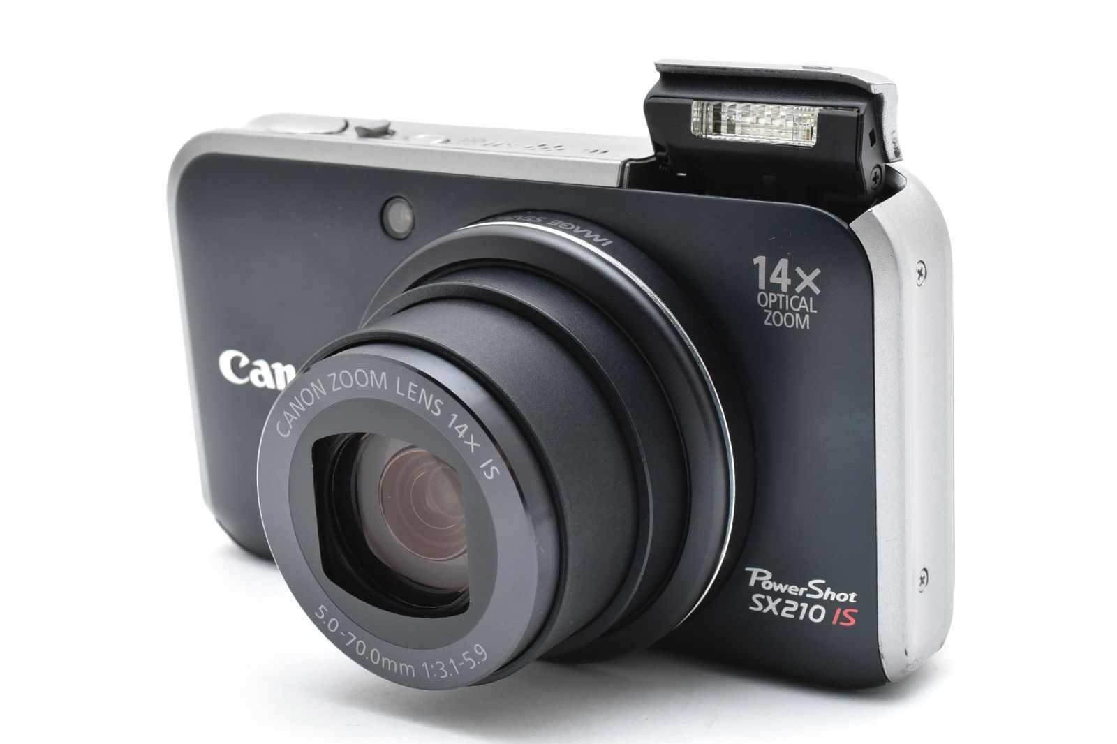 □美品□ CANON PowerShot SX210 IS ブラック PSSX210IS(BK) - メルカリ