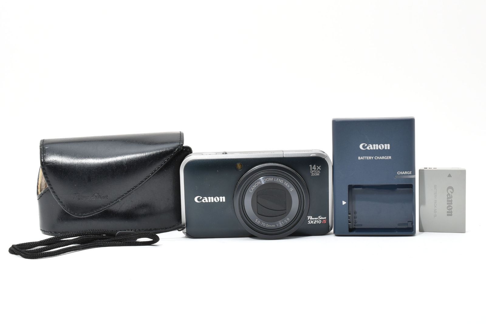 □美品□ CANON PowerShot SX210 IS ブラック PSSX210IS(BK) - メルカリ