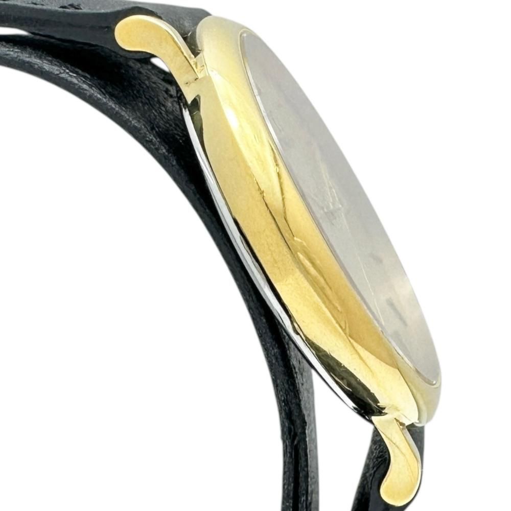 OMEGA/オメガ】53427589 デビル 電池交換済 腕時計 GP/レザー クオーツ