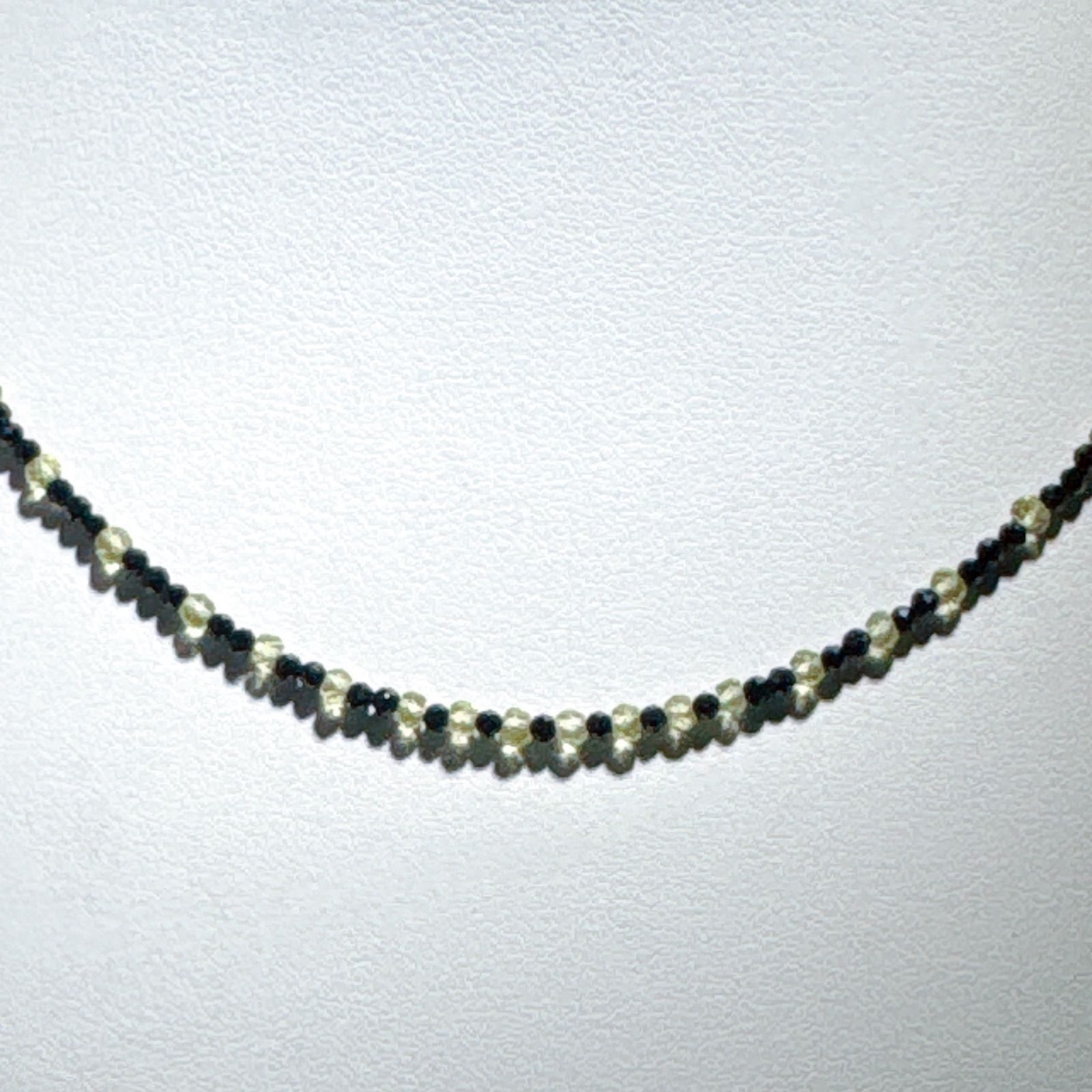 ペリドットブラックスピネルネックレスNO25-2430 - メルカリ