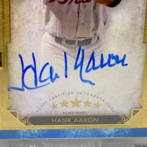 25枚限定】2018 Topps Five Star ハンク・アーロン Hank Aaron☆直筆