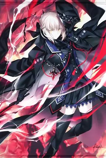 Fate fgo 光崎　セイバーオルタ　等身大　タペストリー　コミケ 中古】同人ポスター・タペストリー・カレンダー系 【Fate シリーズ】B1