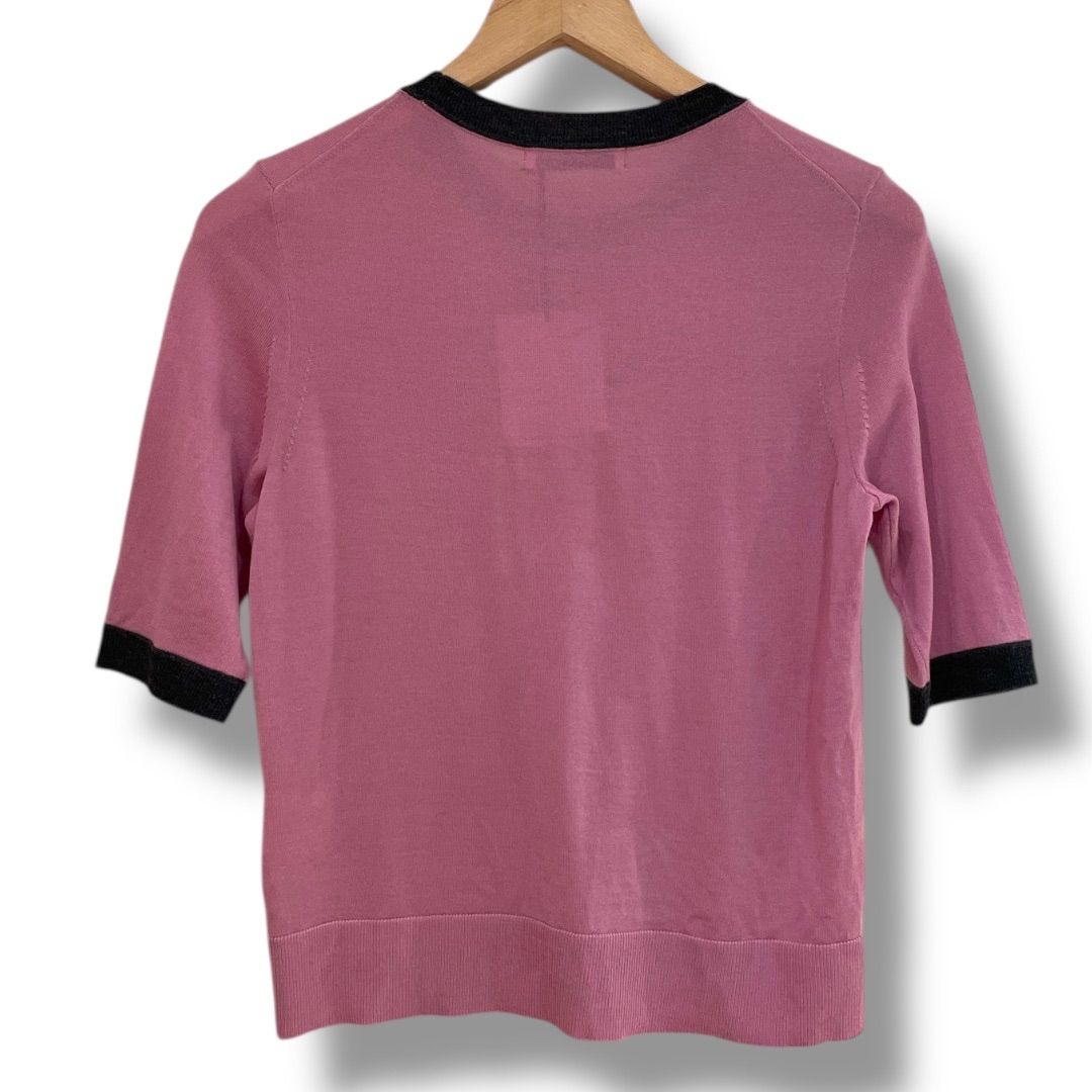 ANAYI アナイ 配色ウールクルーネックカーディガン＆プルオーバー